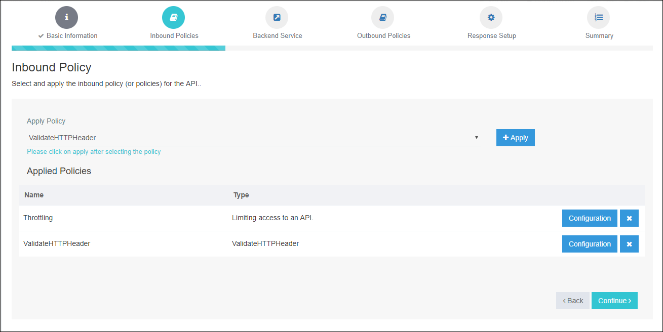 Inbound Policy Example