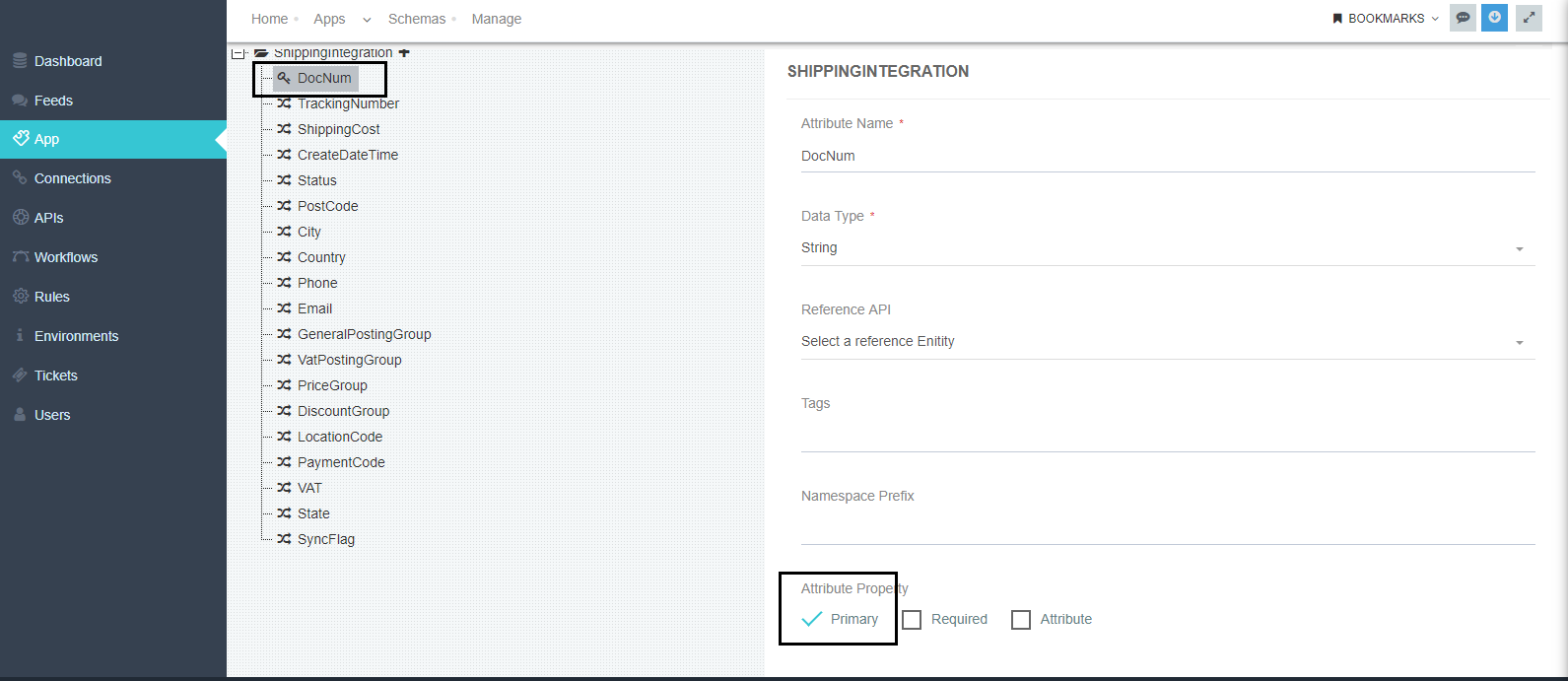 Put Operation Primary Attribute