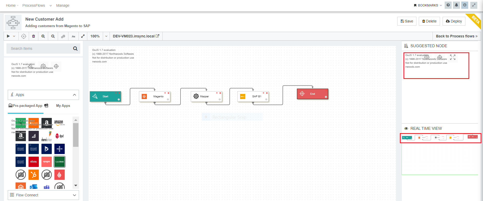 componentsofprocessflow right panel
