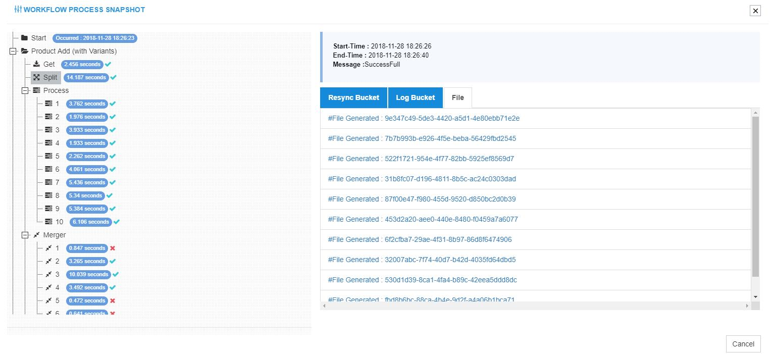 Split-Process-Snapshot